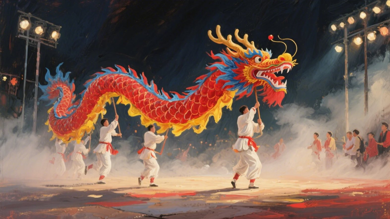Chinese dragon dance