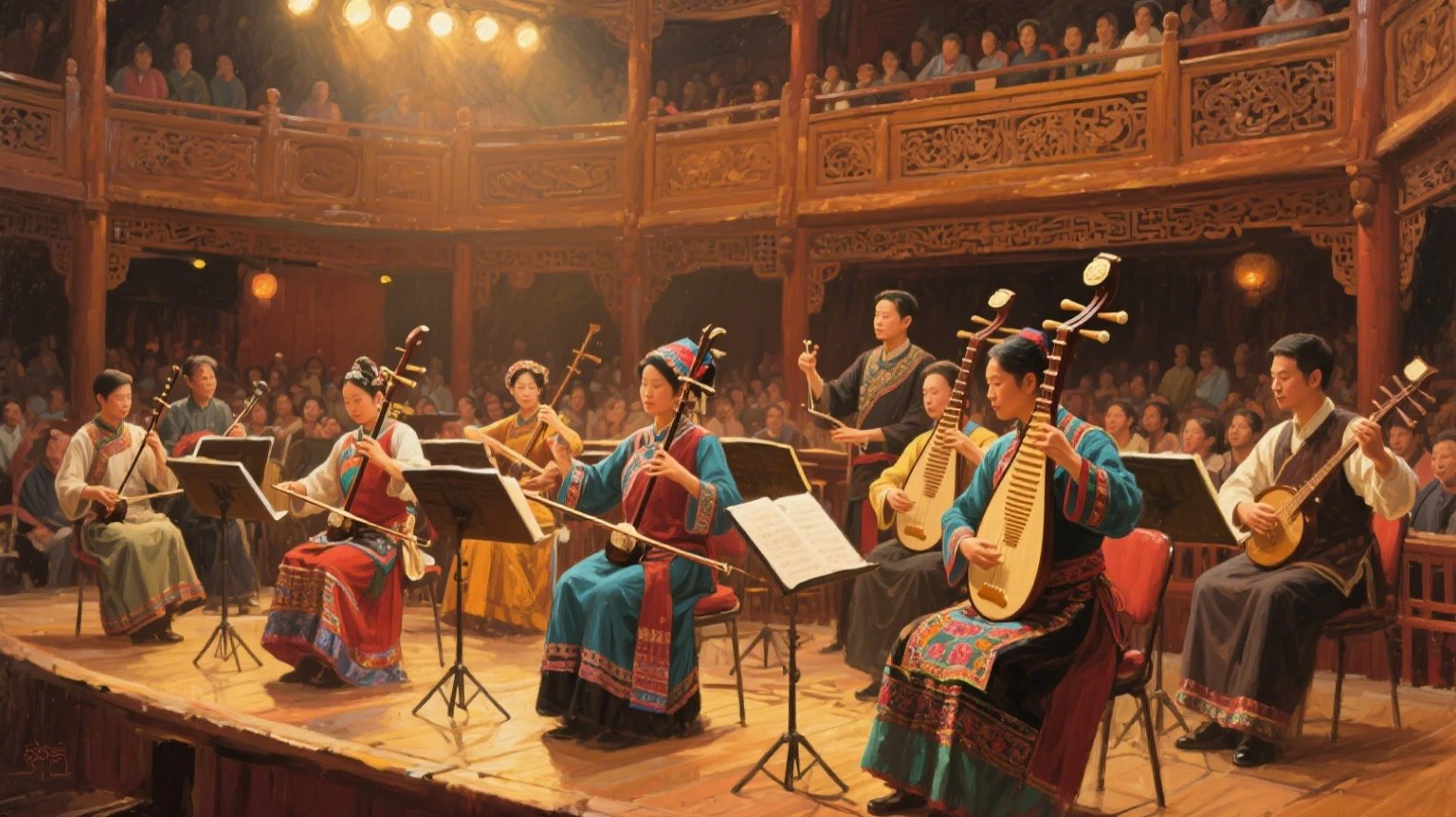 Chinese folk music performance