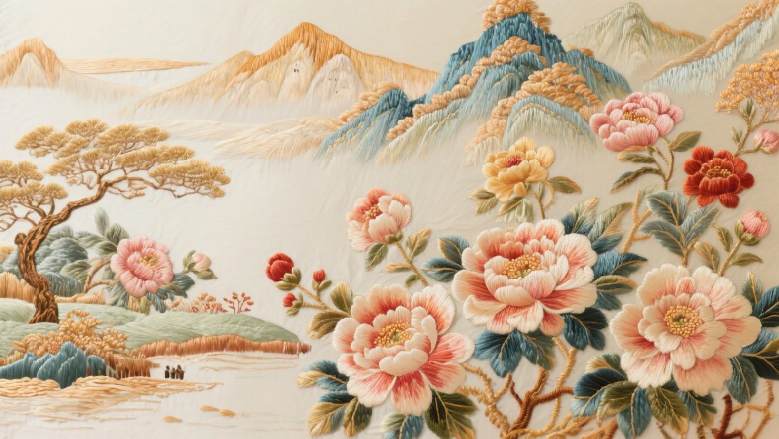 Chinese silk embroidery