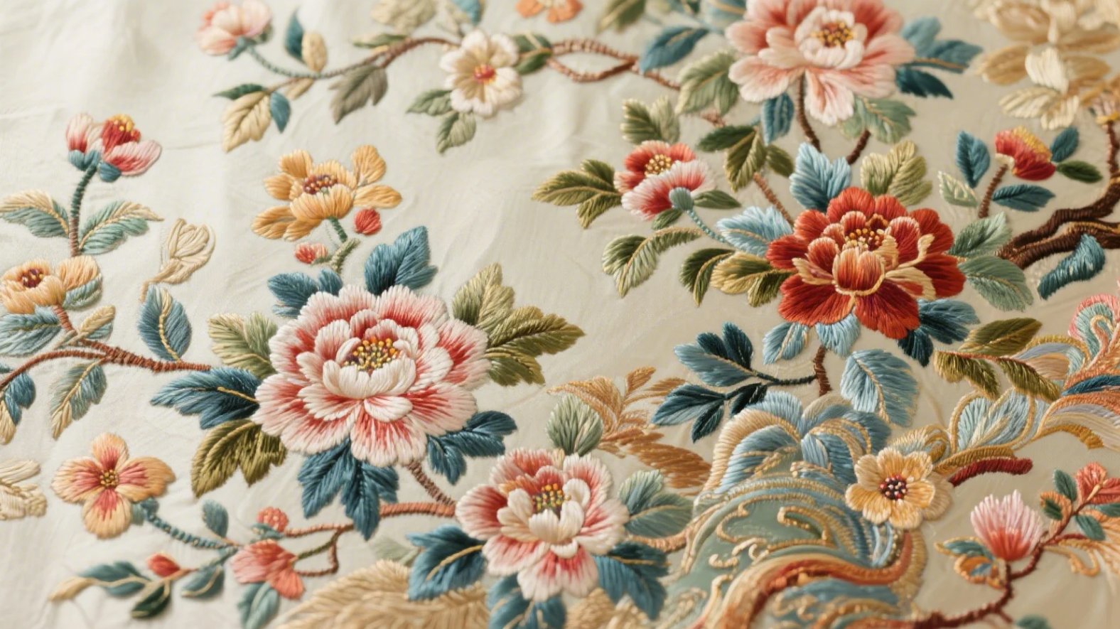 Chinese silk embroidery designs