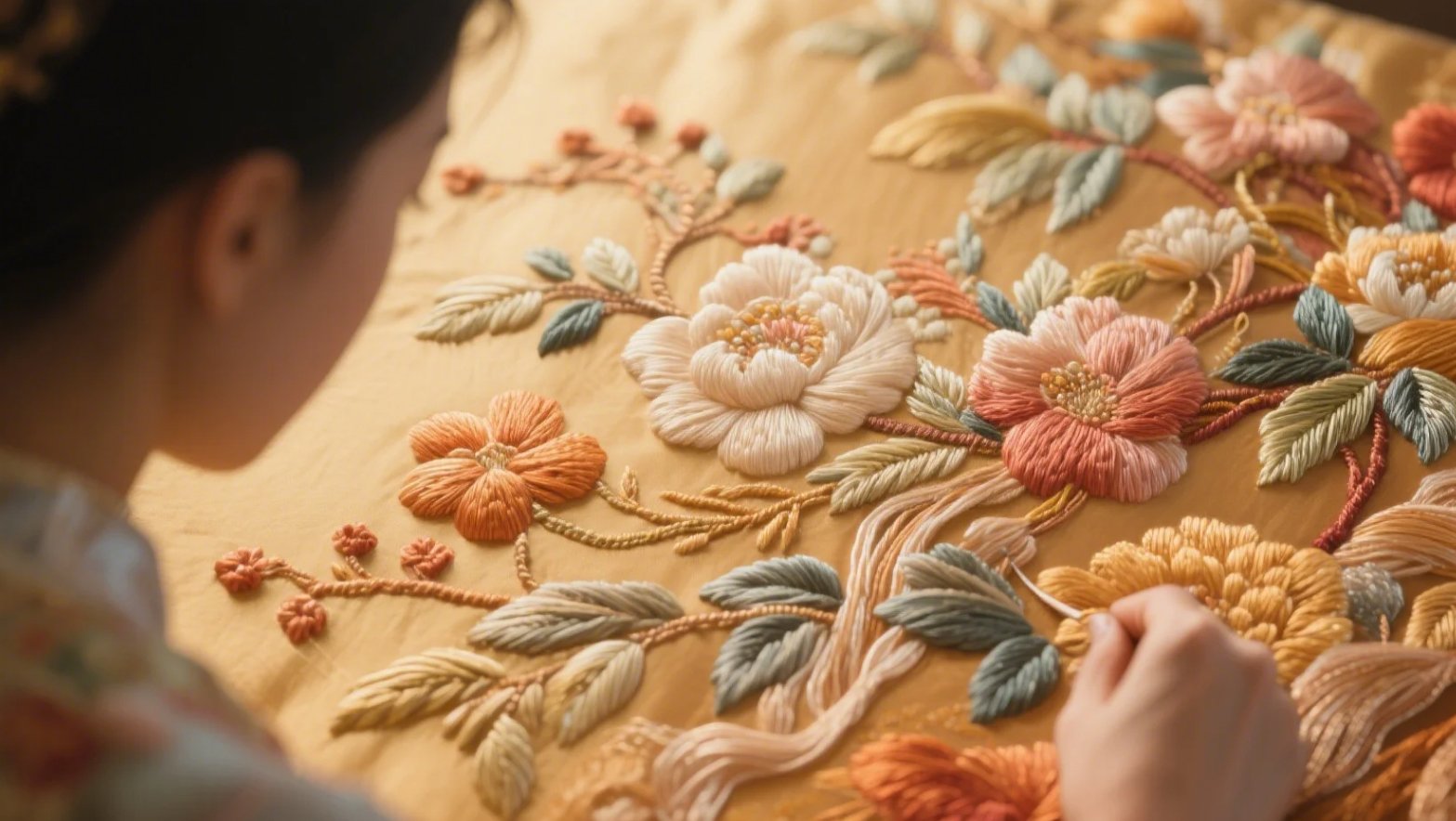 Chinese silk embroidery designs