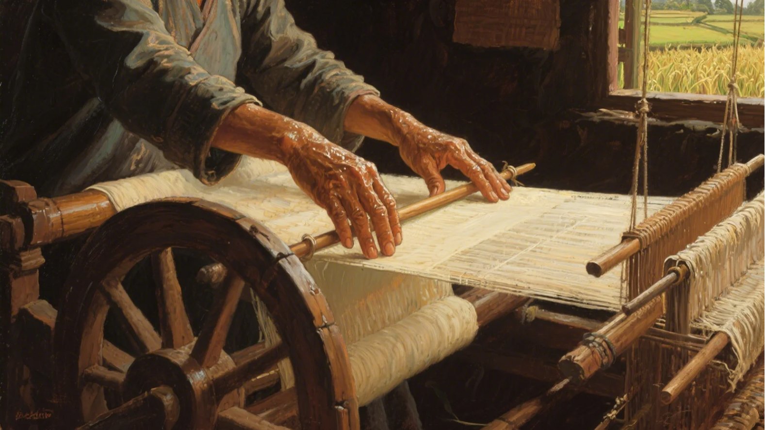 Chinese silk production
