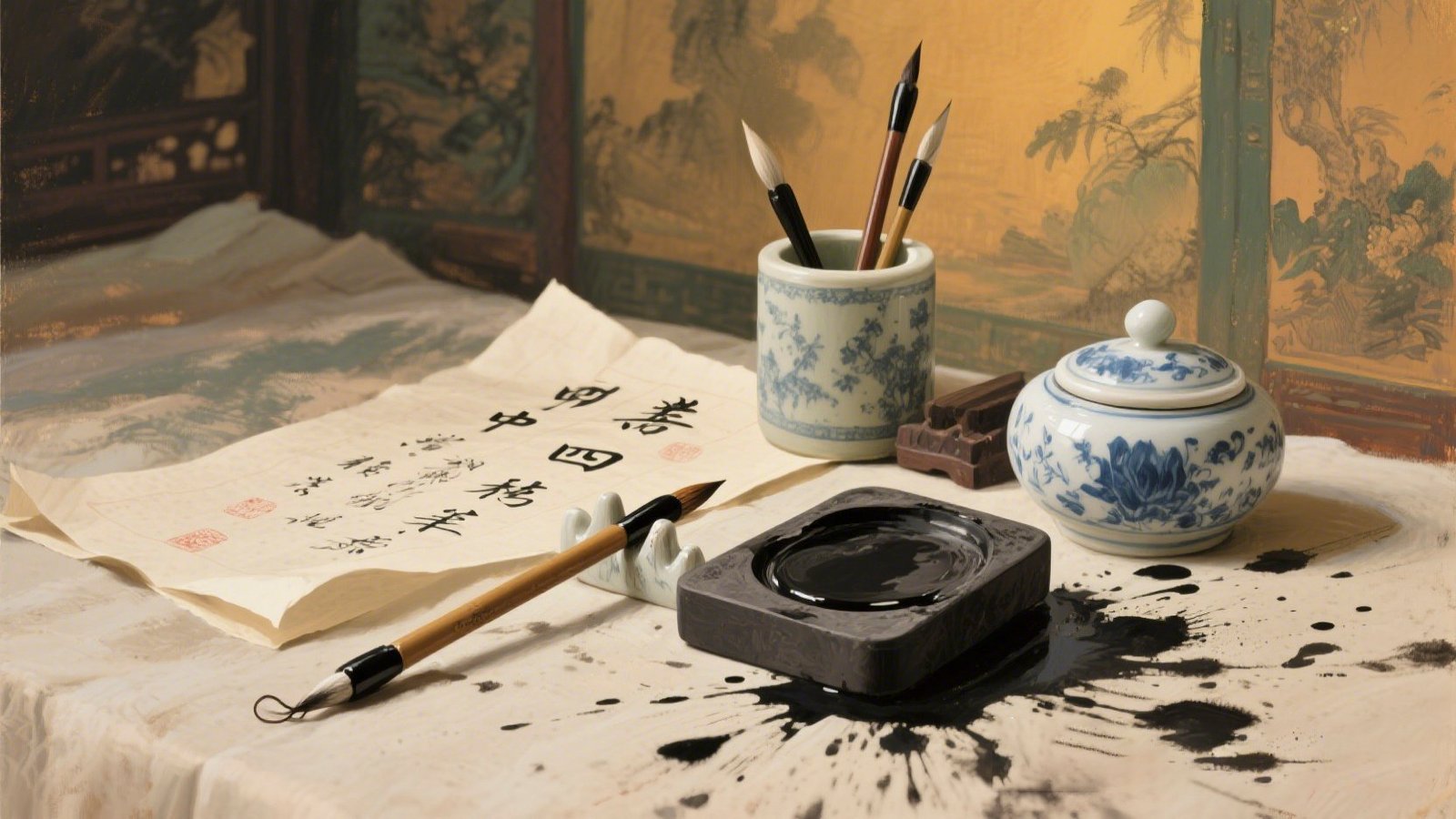 calligraphy Four Treasures