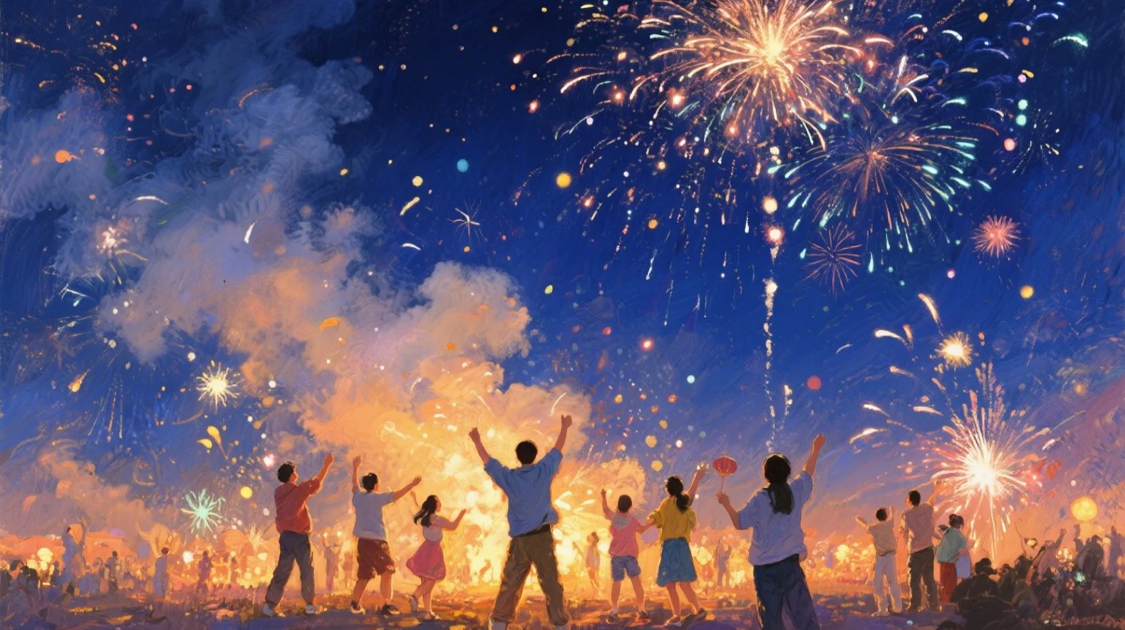 Chinese Fireworks Tradition: Blossoms of Joyful Celebration Chinese Fireworks Tradition: Blossoms of Joyful Celebration