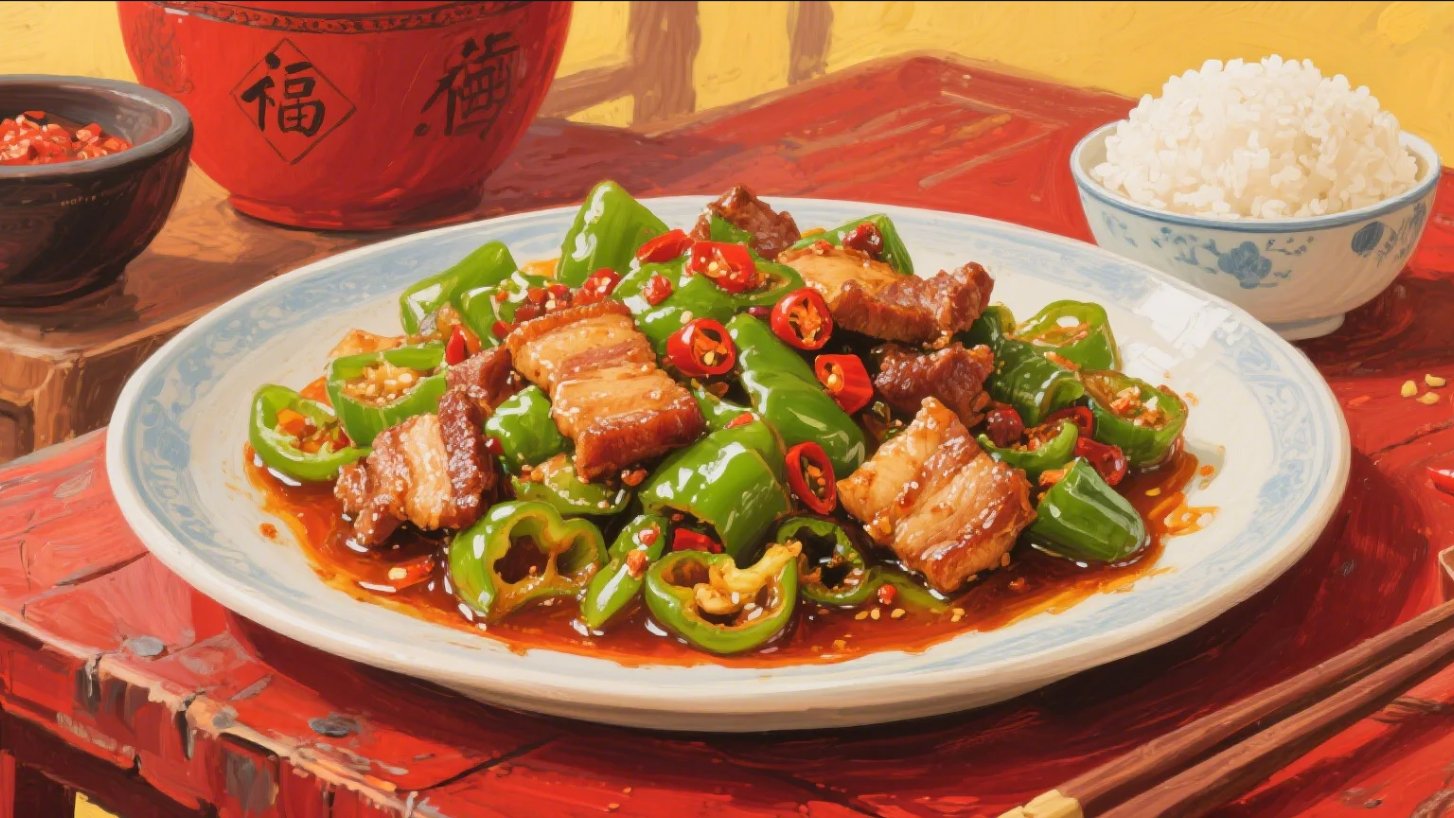 Hunan Green Pepper Fried Pork: A Spicy, Savory Delight Hunan Green Pepper Fried Pork: A Spicy, Savory Delight